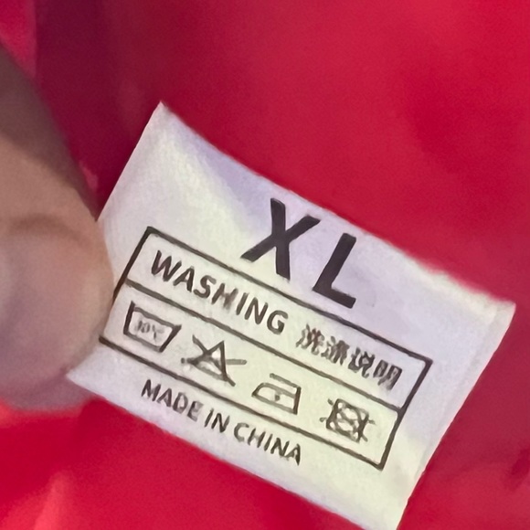 FUR BABY OUTFIT XL-red, gold, faux fur-trimmed coat. BRAND NEW! NEVER WORN! - Picture 4 of 5